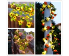 Fairy Garden LED String Lights Artificial Flower Leaf Garland Christmas Lights for Outdoor Home Wedding Party Patio Decorations - 2M 20LEDS
