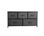 Levede Storage Cabinet Chest of 5 Drawers Dresser Lowboy Organizer TV Stand Unit