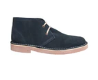 Roamers Adults Unisex Real Suede Unlined Desert Boots (Navy) - DF112