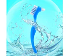 Denture Clean Toothbrush for Denture Care Tool w/Multi Layered Hard Bristles Dual Hard Bristle