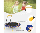 Costway 2-in-1 36" Kids Trampoline Mini Trampolines & Swing Seat Fitness Rebounder Indoor Jumping Fun w/Handle