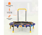 Costway 2-in-1 36" Kids Trampoline Mini Trampolines & Swing Seat Fitness Rebounder Indoor Jumping Fun w/Handle