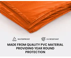 UP-SHOT 12ft Trampoline Safety Pad Orange Padding Replacement Round Spring Cover