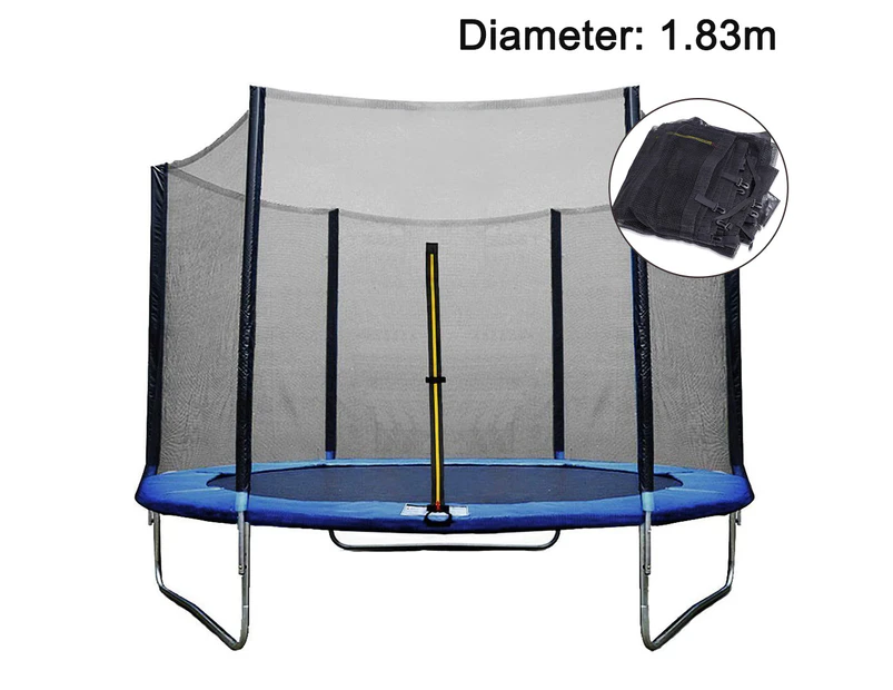 Replacement Trampoline Safety Net Enclosure,Replacement Net for Trampoline Ø 183cm, Garden Trampoline Replacement Net for 6 Poles