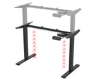 Electric Standing Desk Frame Sit Stand Desk Frame Adjustable Width Height Black