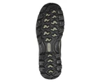 Mountain Warehouse Mens Waterproof Boots Suede & Mesh Walking Hiking Boot - Black