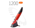 jgl 2.4Ghz 800/1200/1600 DPI Vertical Pen-Shaped Wireless Optical Stylus Pen Mouse for PC-Red - Red