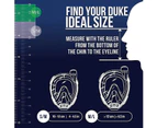 Cressi Duke Dry Full Face Mask - Clear/Aquamarine