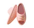 Colorfulstore 1 Pair Breathable Leg Slimming Shoes Soft Wear EVA Anti-slip Conch Shape Body-shaping Slippers for Home-Pink