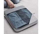 6 Pcs Set Compression Packing Cubes Travel Accessories Expandable Packing Organizers Grey