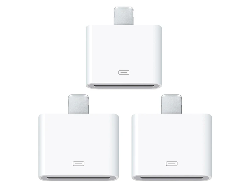 Bluebird 1/3Pcs 30-Pin to 8-Pin Mobile Phone Converter Adapter for iPhone 4 to 5/6/7/6S-White 3pcs