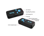 Bluebird X6 Car 3.5mm Wireless Handsfree Bluetooth-compatible Audio Stereo Music Receiver Adapter-Black