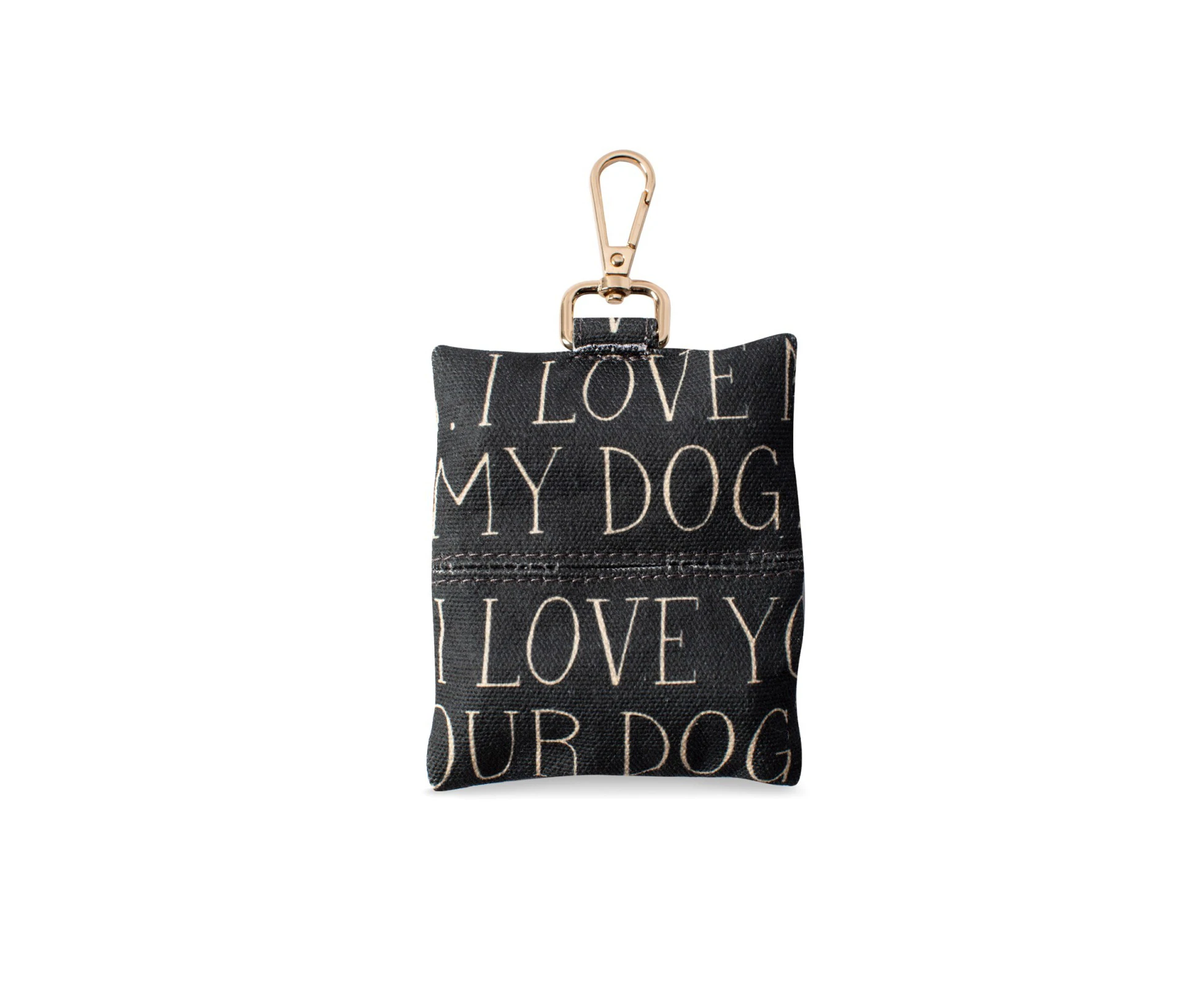 Fringe Studio Canvas Dog Poop Waste Bag Dispenser with Keychain - All The Dogs