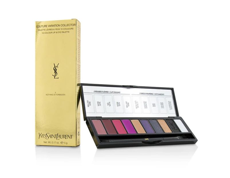 Yves Saint Laurent Couture Variation Collector 10 Colour Lip & Eye Palette  # 5 Nothing Is Forbidden 5g/0.17oz