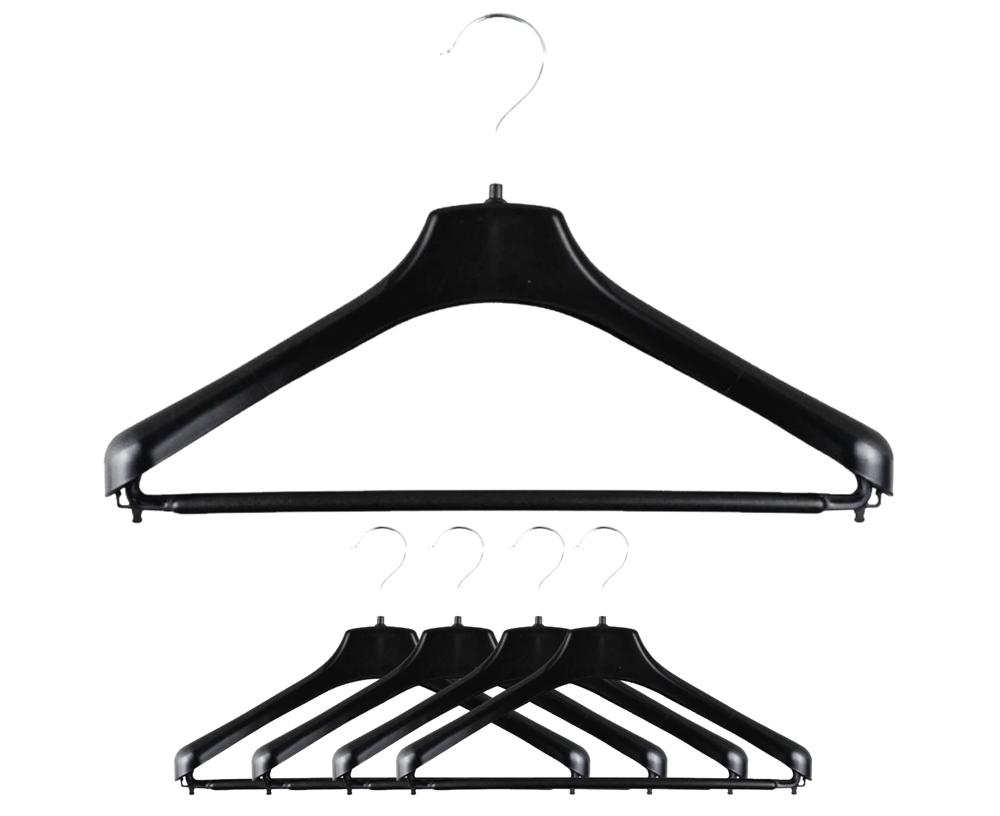 5x Suit Hangers Heavy Duty 430mm Commercial Jacket Pants Clothing Coat R50M