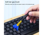 jgl 10Pcs/Set Keyboard Cleaning Brushes Anti-static Multifunctional Soft Bristles Computer Keyboard Gap Dust Cleaning Tools Kit for Home-Black - Black