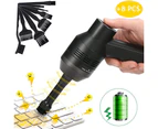 Keyboard Cleaner, Mini Usb Cordless Computer Vacuum Cleaner With 8 Nylon Anti Static Brushes Wireless Keyboard Cleaner