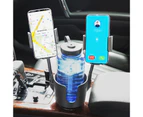 Car Cup Holder 3 in 1 Multifunctional Car Phone Holder for Automobile - Black