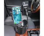 Car Cup Holder 3 in 1 Multifunctional Car Phone Holder for Automobile - Black