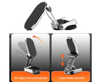 Car Phone Holder Foldable 360 Degree Rotation Magnetic Plate Car Navigation Mobile Phone Stand GPS Bracket - Silver
