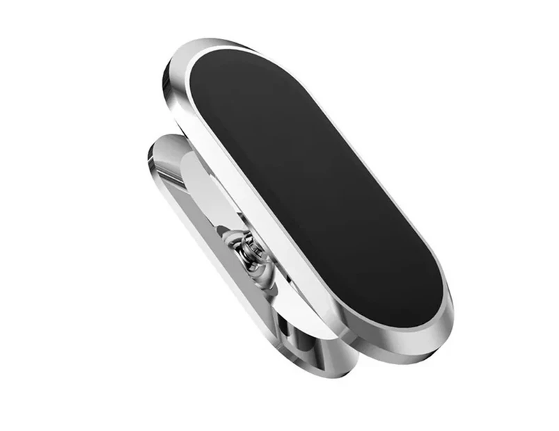Phone Holder 360 Degrees Rotatable Magnetic Mini Car Dashboard Mobile Phone Stand - Silver