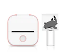 USB Rechargeable Inkless Pocket Instant Thermal Printer - Pink