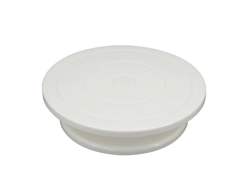 Cake Turntable, Cake DIY Mold Revolving Stand Cake Decorating Supplies - White