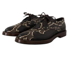 Dolce & Gabbana Brown Derby Exotic Leather Men Shoes