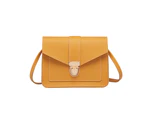 2 Pcs Women Shoulder Bags Fashion Simple Crossbody Bag PU Leather Solid Color Small Hasp Purses Messenger Flap Pocket Bag