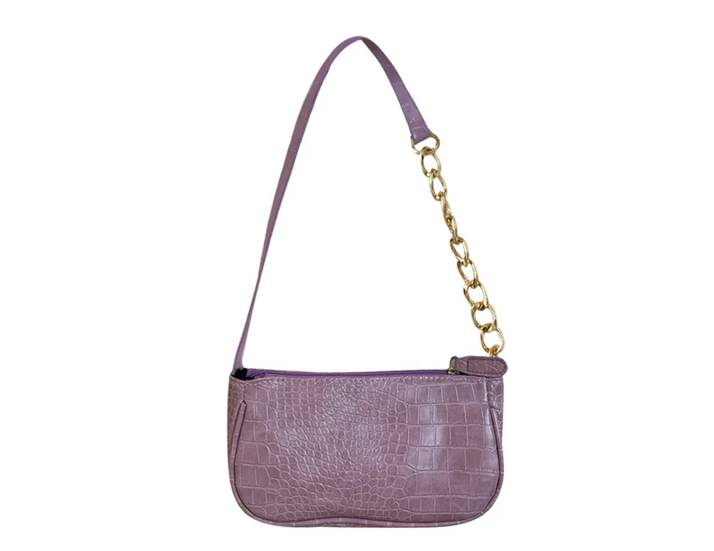 Elegant Armpit Sling Handbags Solid Color Women PU Leather Shoulder Bags Simple Shoulder Messenger Bags