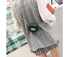 2 Pcs Mini Shoulder Handbags Women Pu Leather Crossbody Saddle Bags Mini Cool Shoulder Crossbody Hand Bag for Girl
