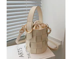 Summer mini western style wild bucket bag new fashion woven portable women's designer atmosphere high-end messenger bag