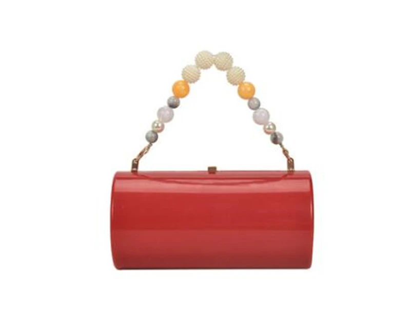 Summer all-match acrylic beaded hand bag new fashion and personality women's designer chain messenger bag