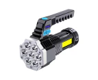 USB Rechargeable Torch Light High Brightness 7 COB Flashlight