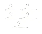Mbg 5Pcs Clothes Hangers Z-shaped Strong Load-bearing Fall Resistant Anti-rust 35/37cm Household Clothes Racks for Bedroom-D