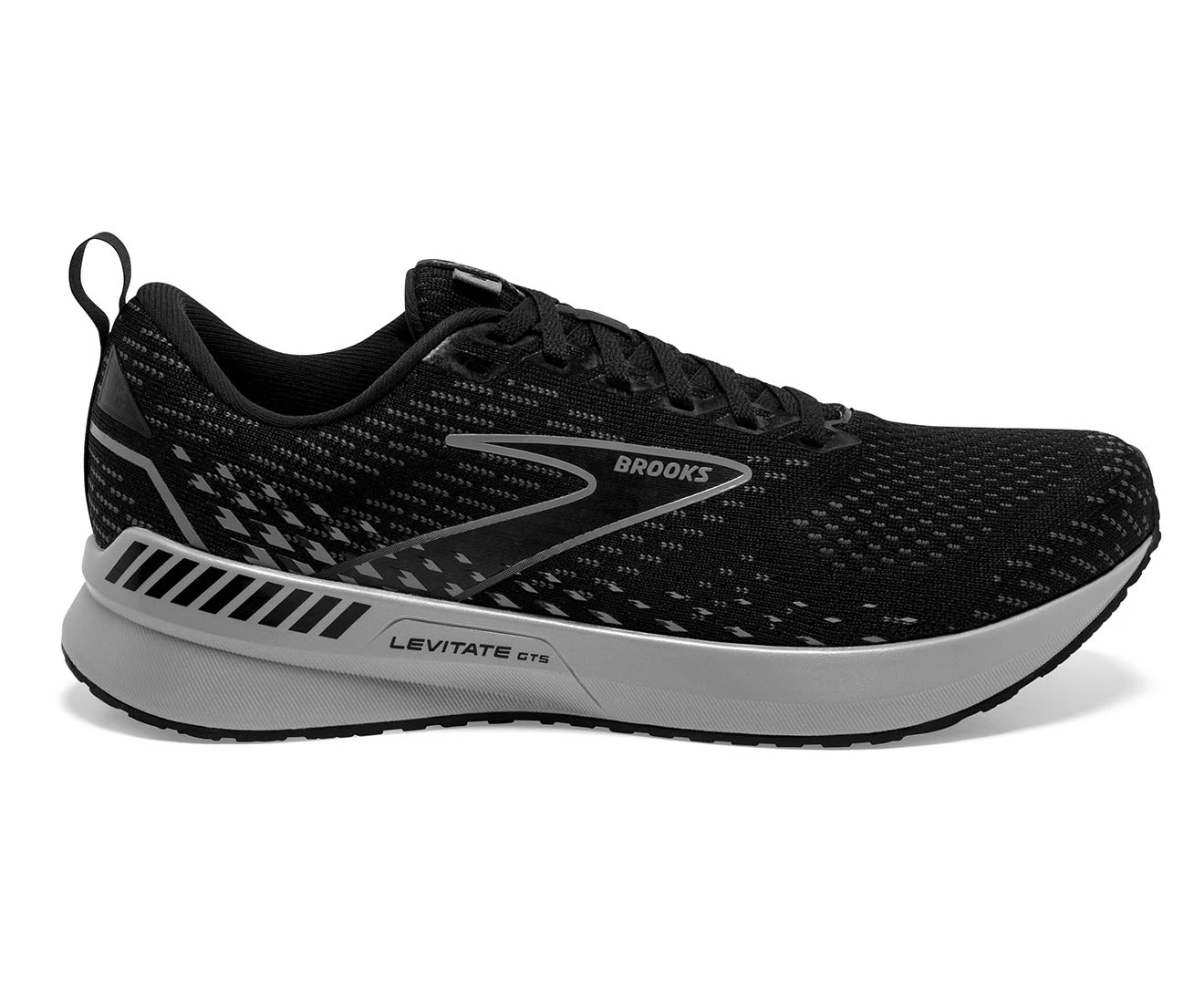 Brooks Men's Levitate GTS 5 Running Shoes - Black/Ebony/Grey