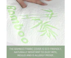 Justlinen Shredded Memory Foam Pillow 2Pcs Bamboo Pillow Cover Standard Size
