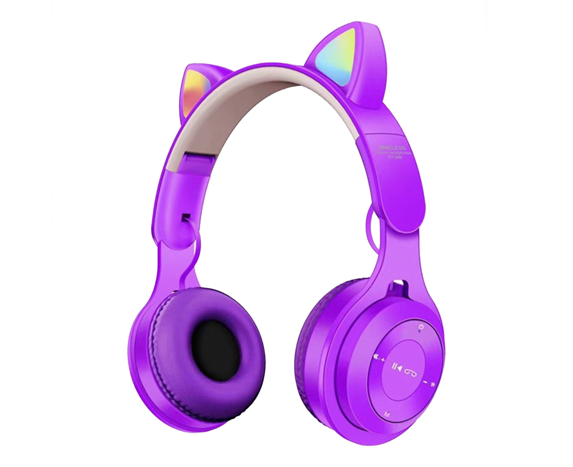 XY 206 Bluetooth compatible 5.0 Headphone Luminous Cute Cat Ear