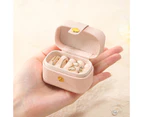 Ring Box Small Travel Jewelry Box Organizer, Mini Jewelry Case Portable Ring Storage Box, Practical Travel Gift for Girls & Women