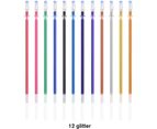 Gel Pen Refills 48 Colors - Glitter Metallic Pastel Neon Color Ink Refills Gel Ink Refills