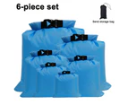 Waterproof Dry Bag Backpack - 6 Pack Gym Bag Dry Bags, Lightweight Storage Bags, Roll Top Sacks, Duffel Bags