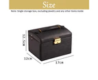 Women's Jewelry Box, Medium Sized Jewelry Storage Box. Portable Travel Jewelry case for Earrings Bracelets Rings