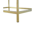 Rectangular Coffee Table with Gold Base