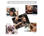 Haircut Hairdressing Cape Beard Shaving Apron Umbrella Cape with Flexible Self Adhesive Fastener, Waterproof Hair Cutting Accessories