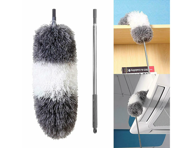 Feather Duster Extendable Handle 245cm Long Telescopic Duster Magic Static Brush