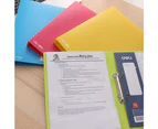 DELI A4 Ring Binder File Document 180 Sheet Storage Booklet Four Colors