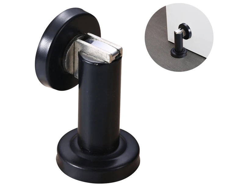 Magnetic Door Stopper, Stainless Steel Brushed Door Catch Modern Solid Rigid Door Stoppers Baby Proof Door Holder Wall/Floor Mount
