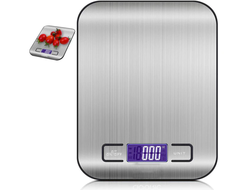 Digital scale Professional electronic scale, kitchen scale with LCD display Stainless Steel Food Sca