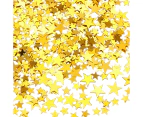 60 g Star Confetti Glitter Star Table Confetti Metallic Foil Stars for Party Wedding Festival Decorations (Silver Set, 10mm and 6mm)
