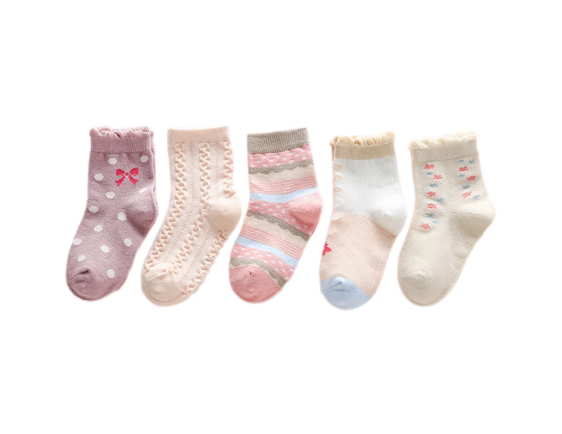 Girls Toddler Multi Pack Socks Set - Multi